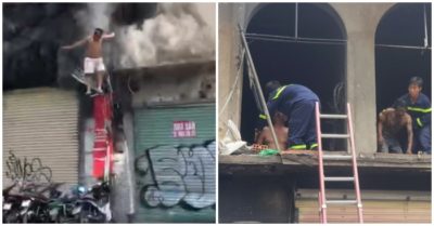 TP. HCM: Cháy chung cư 1 người nhảy lầu thoát thân, hai người bị bỏng bước ra sau khi dập tắt lửa