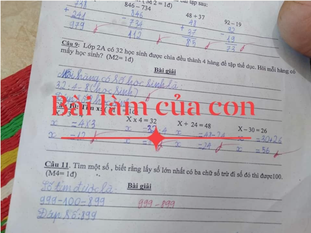 Bài toán tiểu học 1