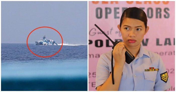 Philippines hi vọng dùng giọng nữ sẽ ngăn cản được sự xâm nhập của các tàu Trung Quốc (ảnh: Lực lượng hải cảnh Philippines).