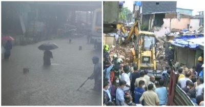 Tòa nhà 3 tầng đổ sập do mưa lớn, ít nhất 18 người thương vong