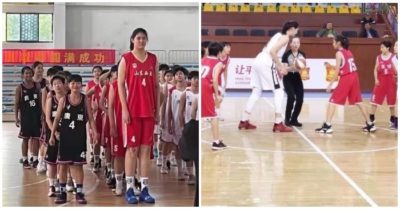 Bé gái 14 tuổi ở Trung Quốc cao 2,27m