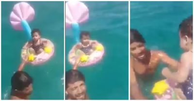 Video: Bố mẹ lơ đãng, bé 1 tuổi bị gió cuốn trôi gần 1,6km ra biển