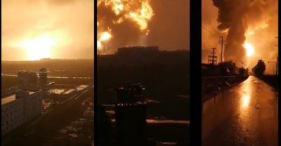 Video: Lũ lụt tràn vào nhà máy điện phân nhôm Trung Quốc gây nổ như bom nguyên tử