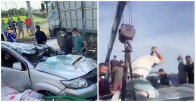 Video: Tài xế chắp tay, quỳ gối cảm ơn sau khi được cứu sống