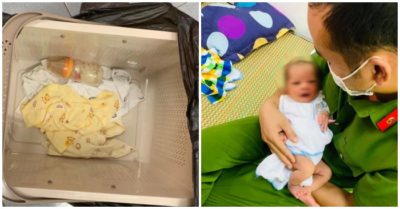 Bé trai 10 ngày tuổi được đặt trước cửa nhà vợ chồng hiếm muộn