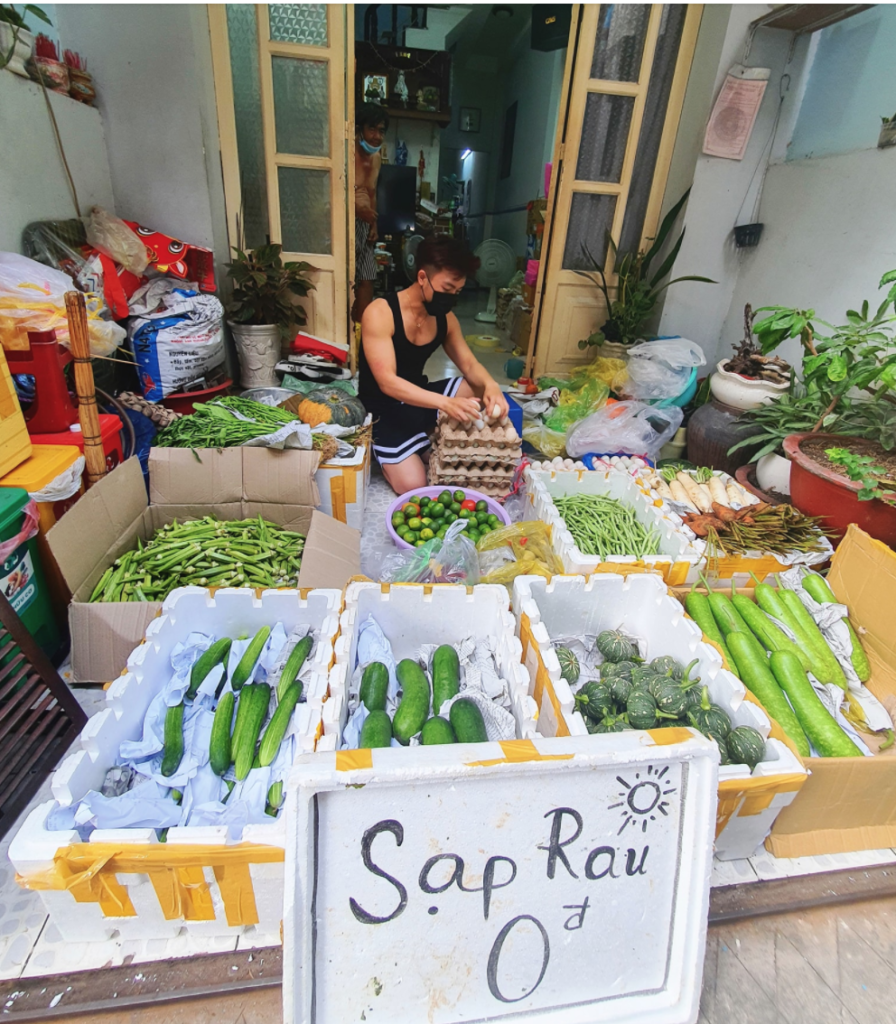 sạp rau 2