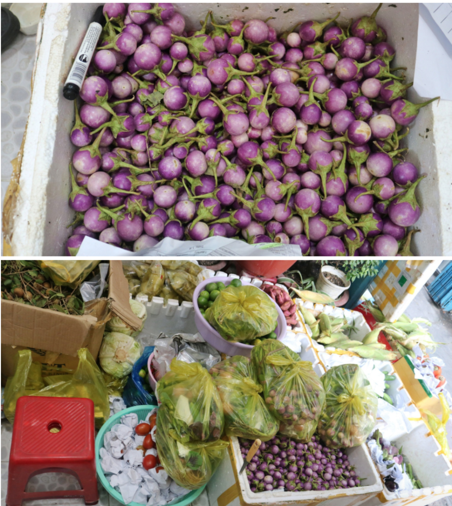 sạp rau 4
