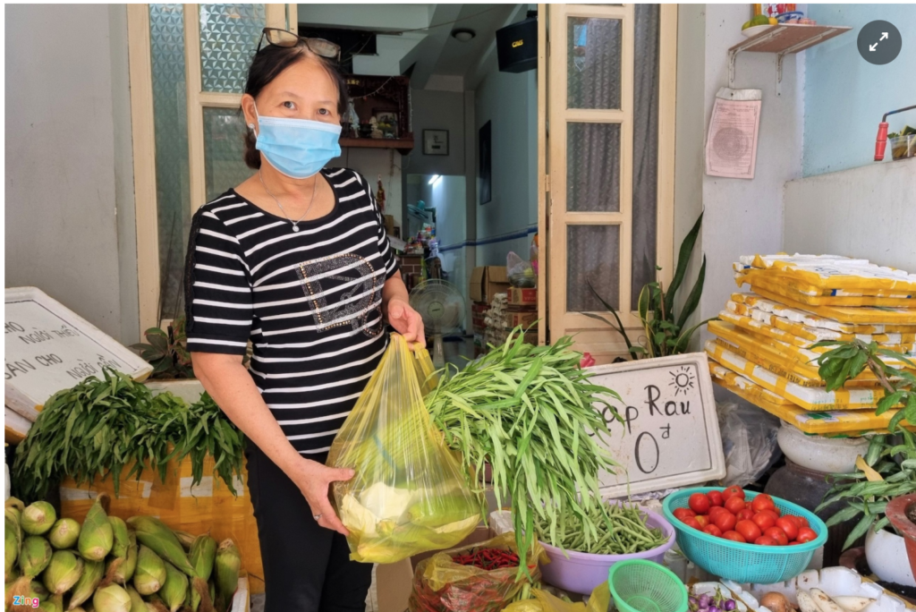 sạp rau