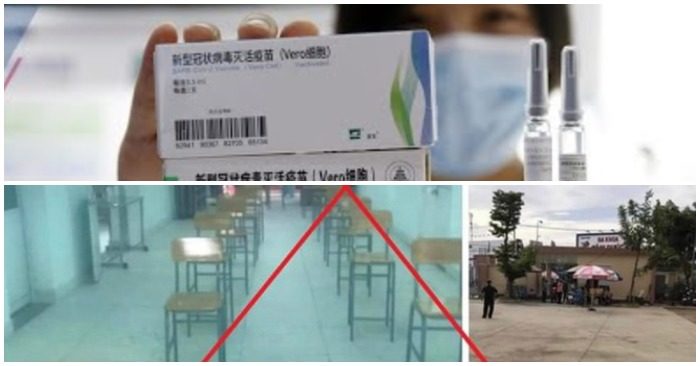Quận 12 TP.HCM hôm 13/8/2021 bác tin dân bỏ về hết khi biết được tiêm vắc xin Trung Quốc (ảnh chụp màn hình Youtube/FB).