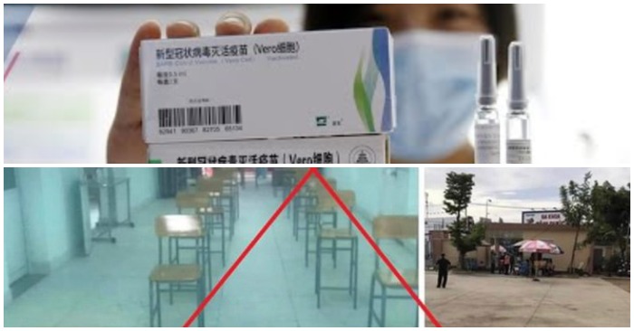 Quận 12 TP.HCM hôm 13/8/2021 bác tin dân bỏ về hết khi biết được tiêm vắc xin Trung Quốc (ảnh chụp màn hình Youtube/FB).