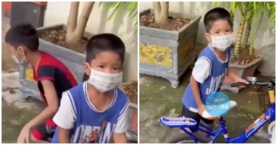 Video công an hỏi: ‘Đang dịch sao lại đi chơi’, cậu bé sợ hãi bỏ cả bạn lẫn xe chạy một mạch