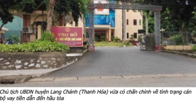 Nhiều cán bộ Thanh Hoá nợ hàng tỷ đồng, mất khả năng trả, chây ì và bị khởi kiện ra tòa