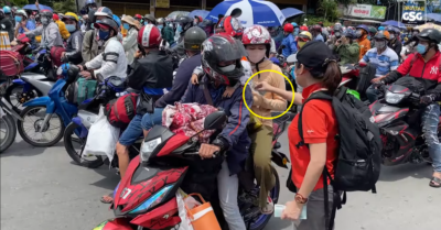 Clip cô gái trẻ cầm xấp tiền 500k phát cho dòng người tại chốt chặn về miền Tây khiến CĐM xúc động