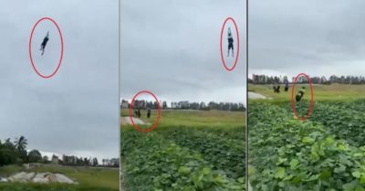 Video: Đang thả diều nam thanh niên bị gió cuốn bay giữa trời