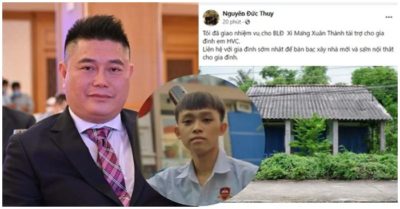 Bầu Thụy tuyên bố trên Facebook xây lại căn nhà xập xệ dưới quê cho Hồ Văn Cường