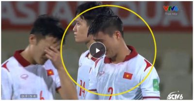 Video những giọt nước mắt của Duy Mạnh, nỗi buồn của Tiến Linh sau trận đấu thua Trung Quốc ở phút bù giờ