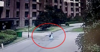 Video: Chậu hoa rơi từ tầng 34 chung cư, bé gái may mắn thoát nạn