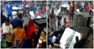 Video: Đứng mua bánh ngọt, 10 người bất ngờ bị tụt xuống hầm