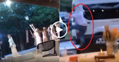 Clip: Chàng trai ‘cao chạy xa bay’ vì bạn gái bắt được hoa cưới