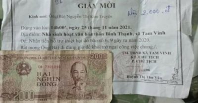 Vụ nhận 2.000 đồng hỗ trợ thiệt hại do bão: Xã đổ lỗi do dân