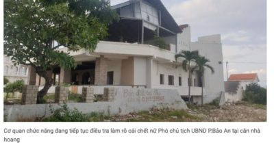 Người nhặt ve chai phát hiện thi thể nữ phó chủ tịch UBND phường trong căn nhà hoang