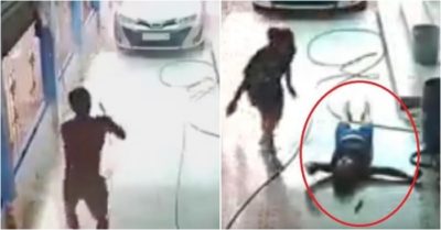 Video: Vợ chồng bị điện giật ngã và màn ứng cứu kịp thời của hàng xóm