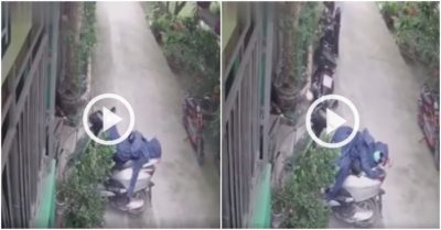 Clip: ‘Ninja lead’ nằm ngủ ngay trên yên xe máy