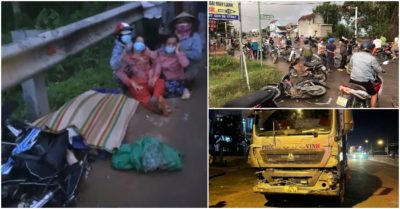 Clip: Xe đầu kéo đâm nhiều xe máy, 19 người thương vong