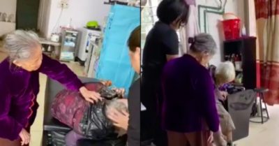 Cụ bà 91 tuổi dỗ em gái 81 gội đầu: Hành động của chủ tiệm khiến dân mạng tán dương