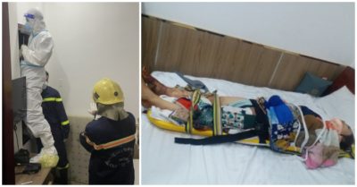 Rơi thang máy khách sạn từ tầng 4, một cô gái bị đa chấn thương