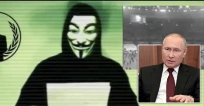 Nhóm hacker khét tiếng Anonymous tuyên chiến với Nga, lấy nhiều dữ liệu