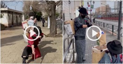 Clip: Những chàng Samurai múa kiếm nhặt rác trên đường phố Nhật