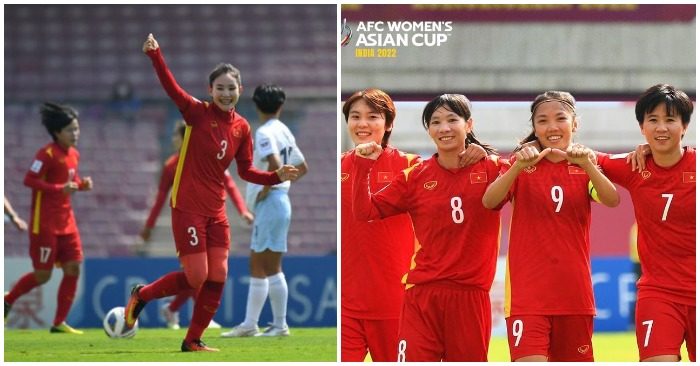 Tuyển nữ Việt Nam giành vé dự World Cup khiến nhiều cổ động viên Đông Nam Á hết lời khen ngợi (ảnh: Vietnamnet/Nguoilaodong).