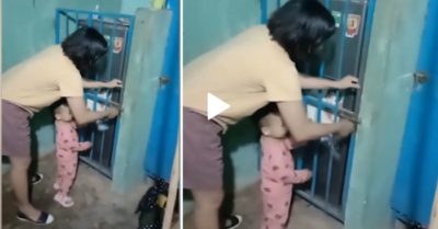 Video: Em bé thẫn thờ khi mẹ khóa tủ lạnh