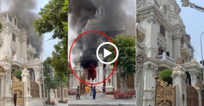 Video: Biệt thự ‘khủng’ của đại gia ở Quảng Ninh bốc cháy dữ dội