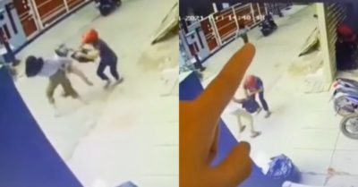 Video: 2 thanh niên đi cướp túi xách bị cô gái cuỗm xe mất xe máy