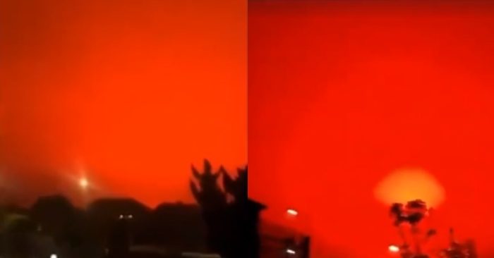 Video: Bầu trời đỏ rực gây xôn xao cộng đồng mạng ở Trung Quốc