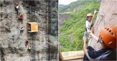 Cửa hàng tiện lợi ‘bất tiện nhất’ nằm trên vách đá