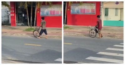 Video: Hai cậu nhóc chia đôi xe đạp, mỗi người một nửa mang về