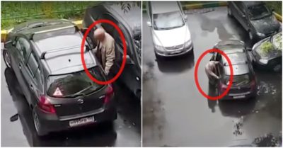 Clip: Cụ ông ‘lùi chuồng’ bằng tay