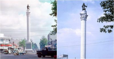 Trùng tu tượng đài An Dương Vương xây năm 1966 tại Sài Gòn