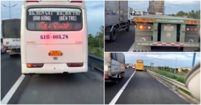 Xe cứu thương hú còi, nhiều ôtô vẫn không nhường đường trên cao tốc TP. HCM – Trung Lương