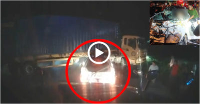 Video: Ôtô VinFast 5 chỗ tông kinh hoàng vào gầm xe container đang quay đầu, 4 người thương vong