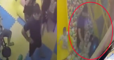 Camera ghi lại cảnh bé gái 4 tuổi bị người đàn ông lạ đánh ở khu vui chơi