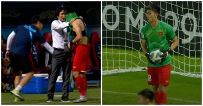 Nhâm Mạnh Dũng làm thủ môn: “Tôi chưa từng bắt gôn trước đây”