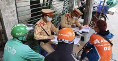 CSGT xử lý 1.193 tài xế công nghệ, shipper vi phạm: Báo động tình trạng sử dụng rượu bia, ma túy